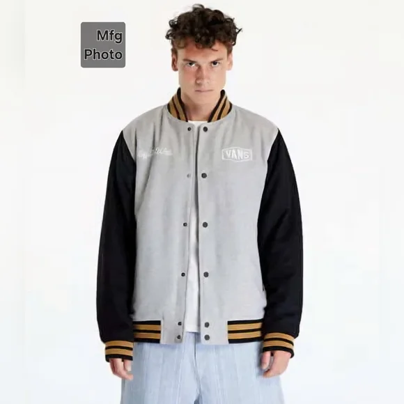 Vans Checkerboard Research Varsity Jacket, Mens Large - Picture 2 of 11